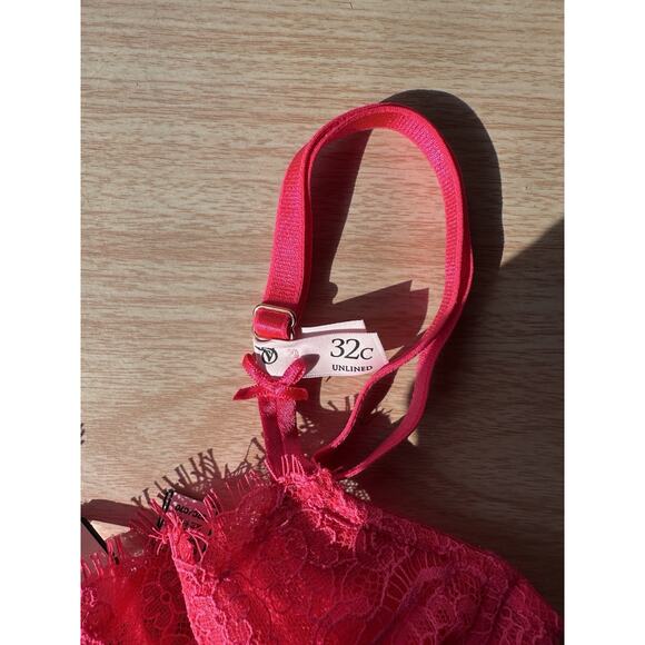 Victoria’s Secret DREAM ANGELS Wicked Unlined Lace Balconette Bra. Sz 32C - Picture 4 of 4